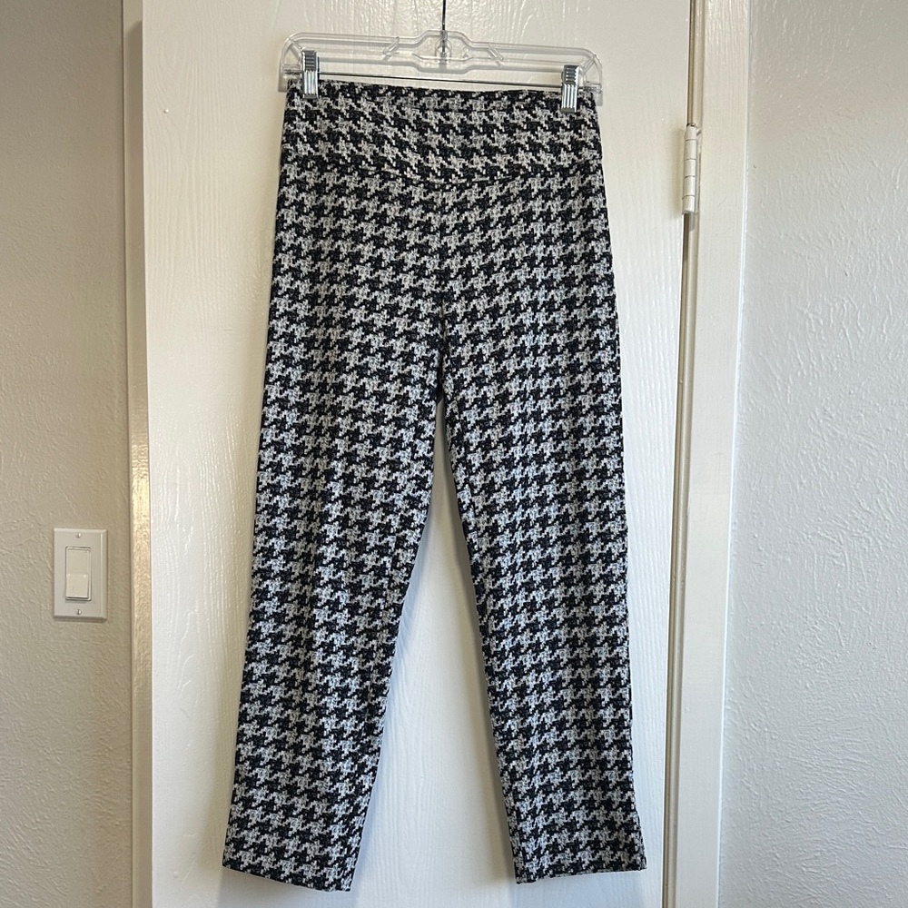Zac & Rachel Black and White Houndstooth Pants